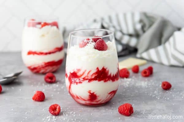 white chocolate mousse