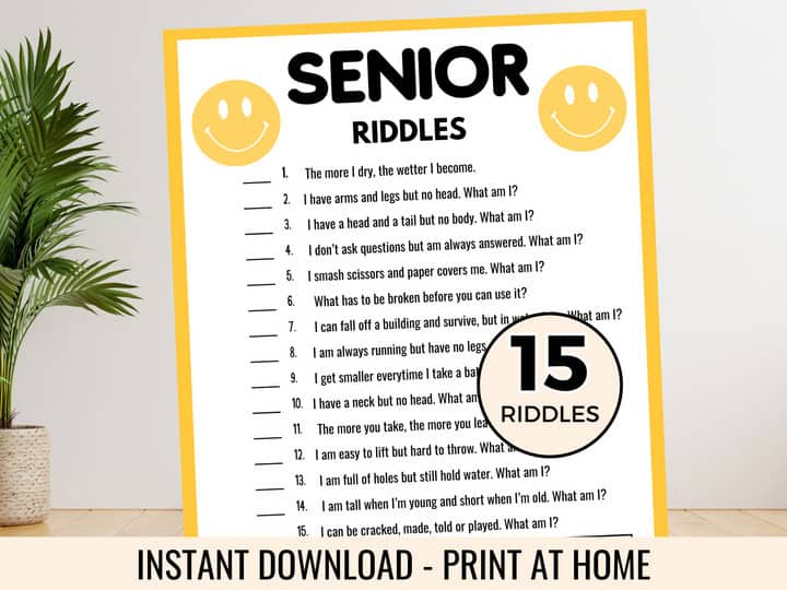 senior riddles game