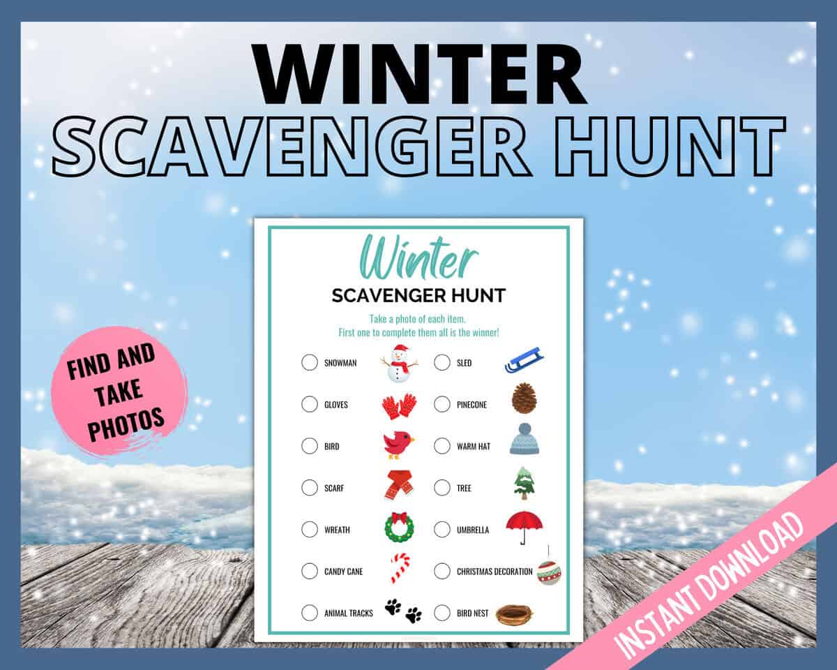 Winter scavenger hunt